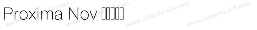 Proxima Nov字体转换